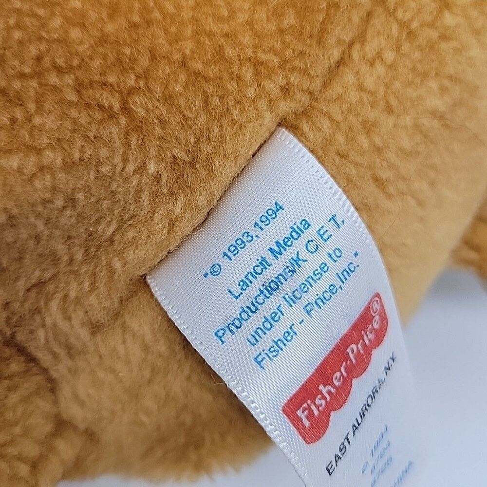Vintage Fisher Price Plush The Puzzle Place Sizzle The Cat Plush 14” 1994 - Picture 10 of 10